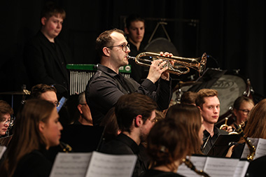 Trompeter im Orchester
